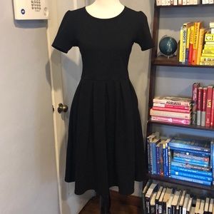 Lularoe Solid Black Amelia with Rose Gold Zipper